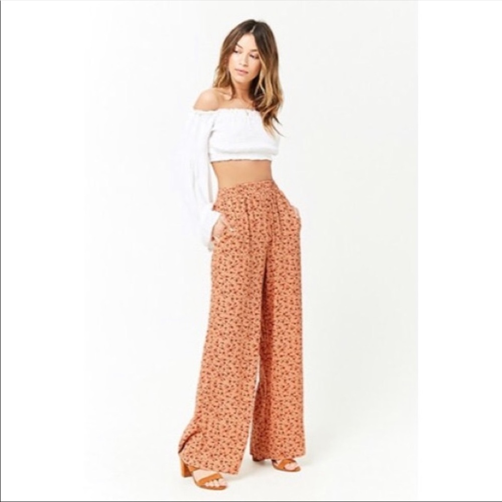 Forever 21 Floral Smock Pants NWT*